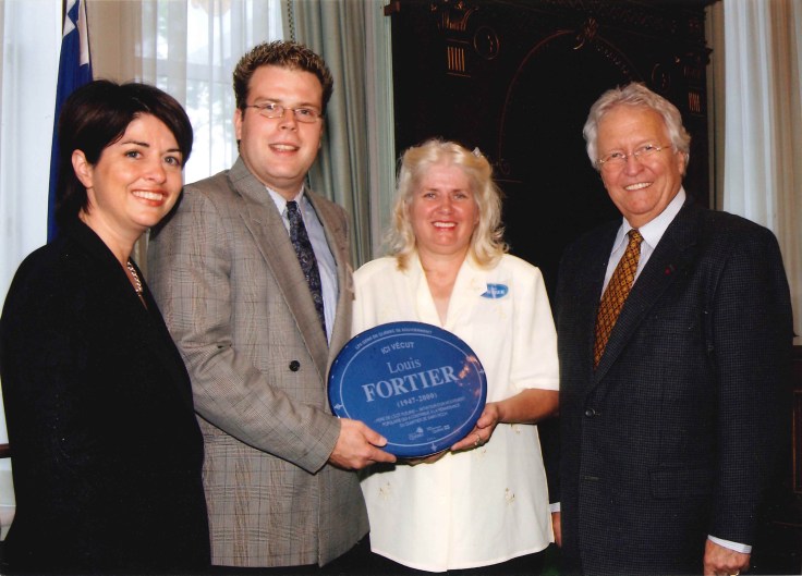 Épigraphe Louis Fortier 15 Septembre 2004 Line Beauchamp Éric Fortier Denis Thomassin Jean Paul LAllier